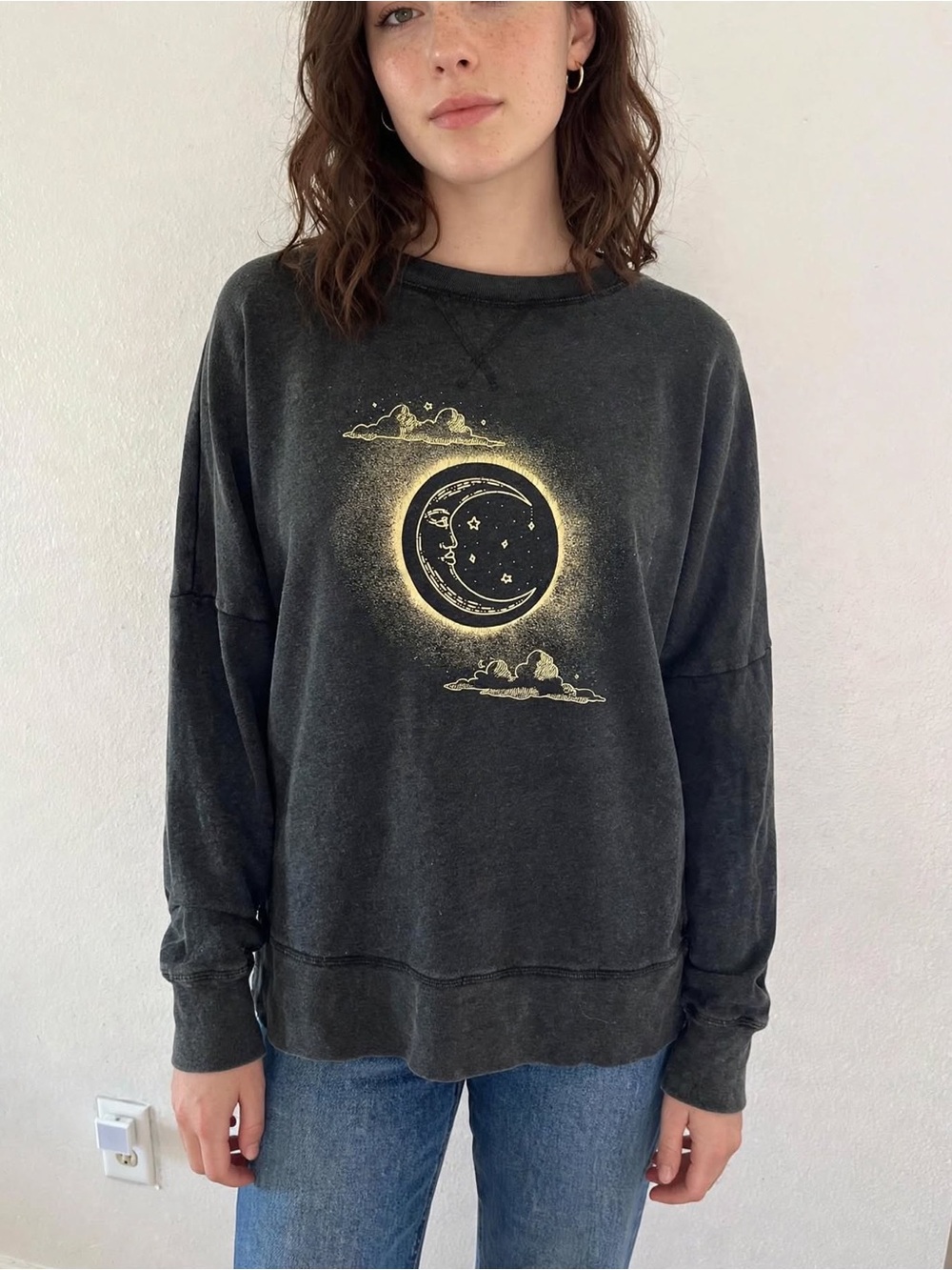 True Craft Halloween Moon oversized sweatshirt